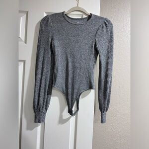 Hollister Ribbed Long Sleeve Bodysuit